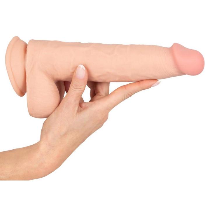 Realistyczne dildo z ruchomą skórą i przyssawką 24,7 cm