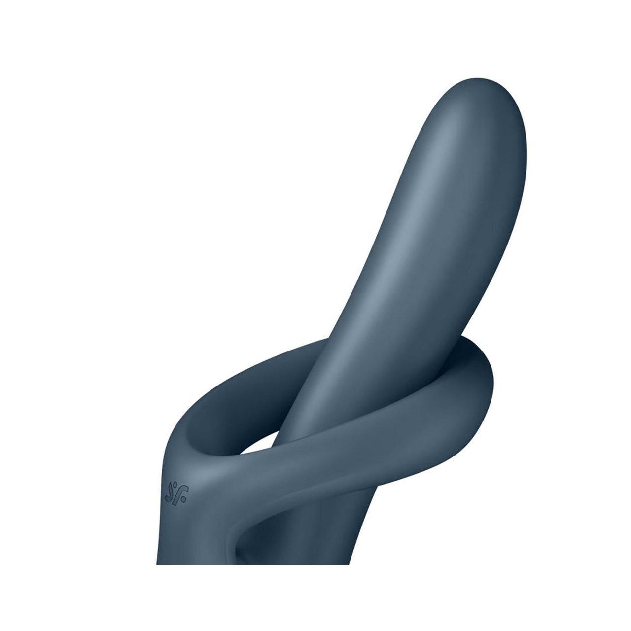 Satisfyer Heat Flex 4 Grey – wibrator z podgrzewaniem, wibracje i obroty | Loris.pl