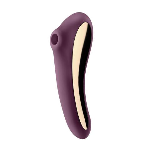 Satisfyer Dual Kiss Wine Red – stymulator 2w1 Air-Pulse i punkt g