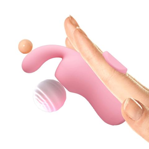 Palcowy stymulator łechtaczki 10 wibracji i 10 stukania