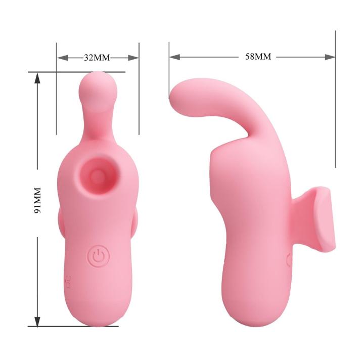 Palcowy stymulator łechtaczki 10 wibracji i 10 stukania