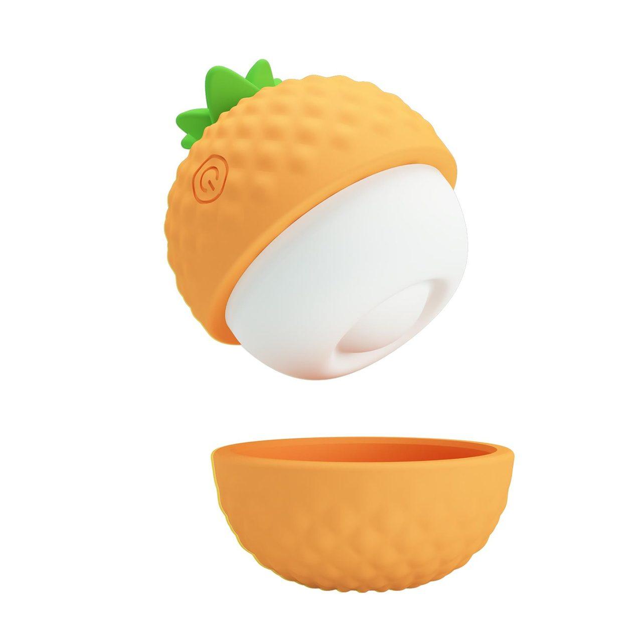 Silikonowy stymulator łechtaczki ananas 12 trybów pulsujących uderzeń | Loris.pl