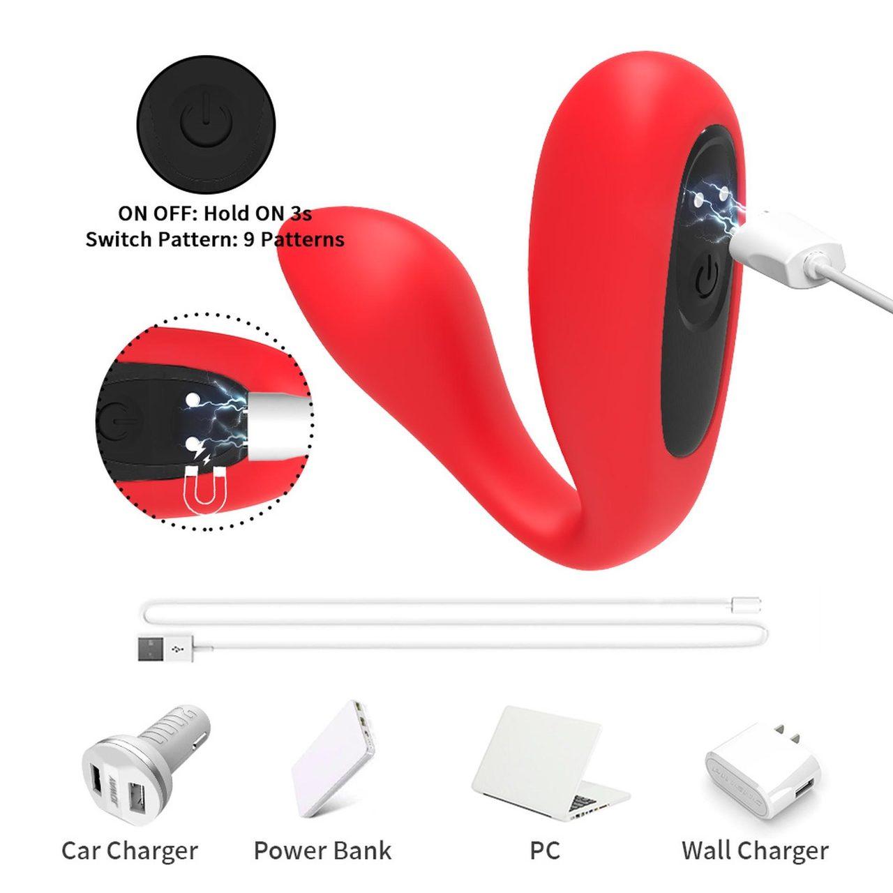 Cichy stymulator ultradźwiękowy 9 trybów IPX7 | Loris.pl