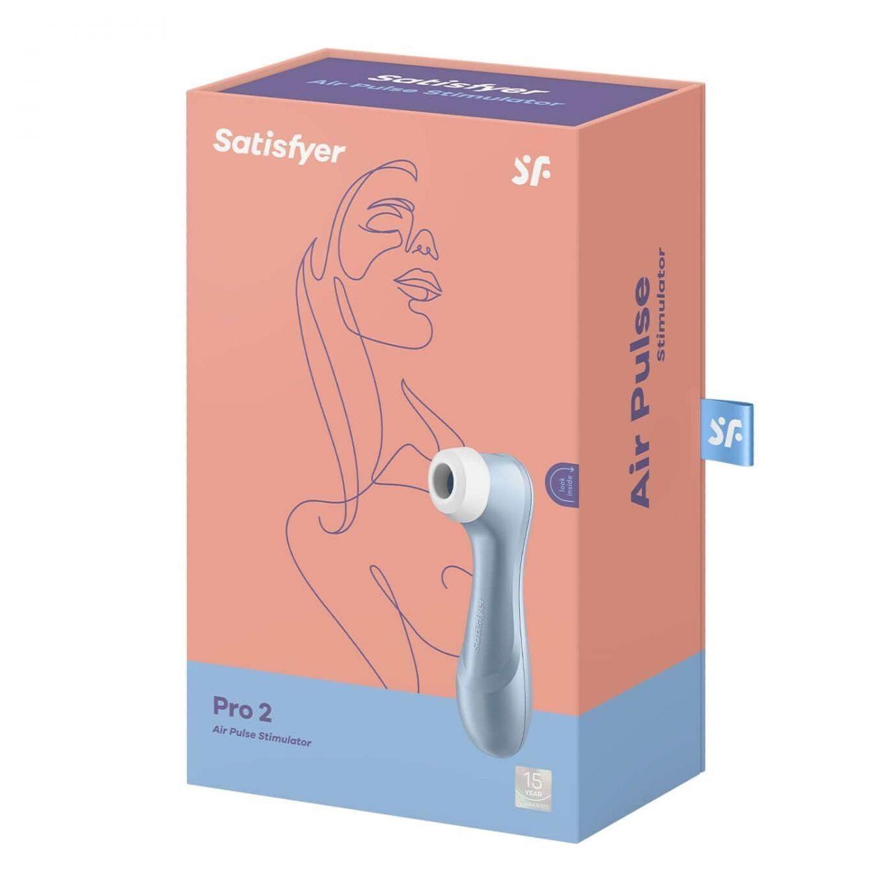 Satisfyer Pro 2 Blue – stymulator łechtaczki Air Pulse, 11 trybów | Loris.pl