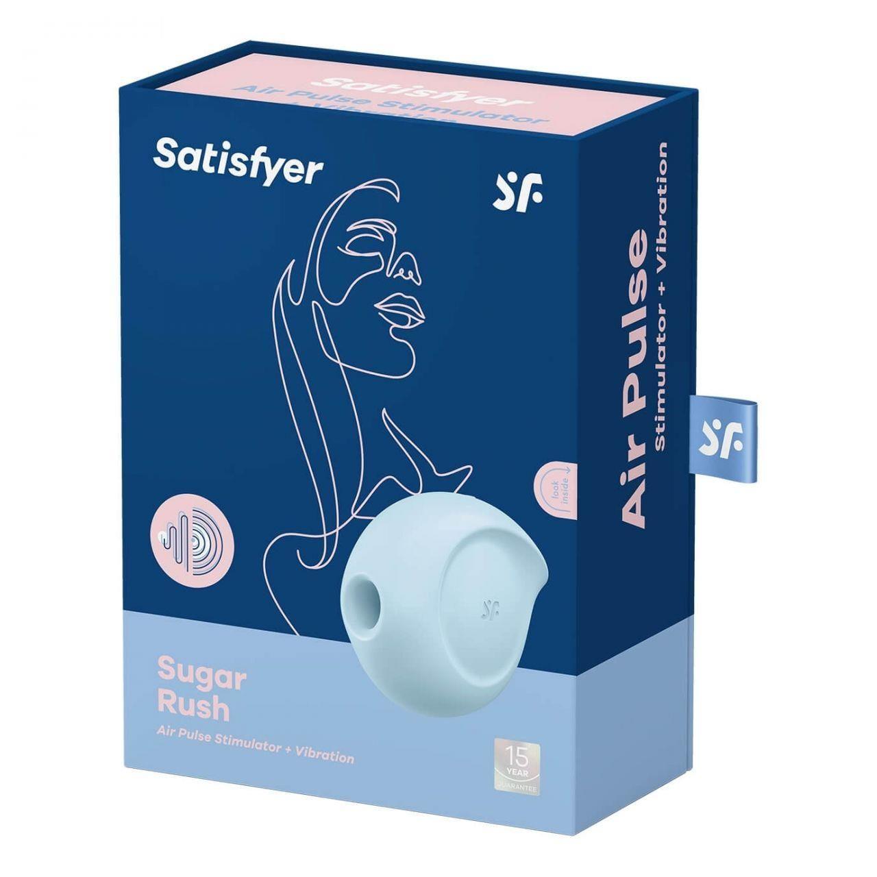 Satisfyer Sugar Rush Blue – stymulator łechtaczki falami ciśnienia i wibracjami