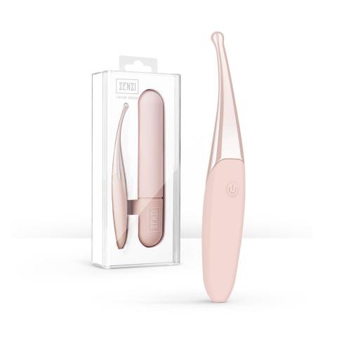 Różowy wibrator punktowy 12 trybów | Wodoodporny stymulator USB z etui