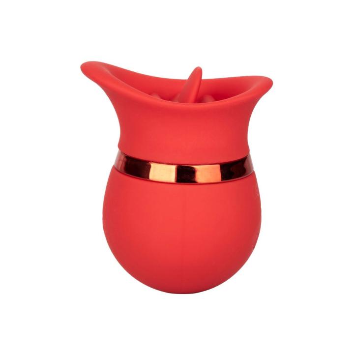 Mini stymulator łechtaczki z języczkiem czerwony | 12 trybów | USB | Loris.pl