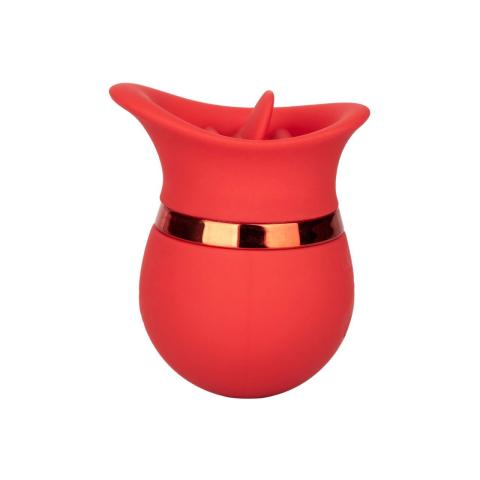 Mini stymulator łechtaczki z języczkiem czerwony | 12 trybów | USB