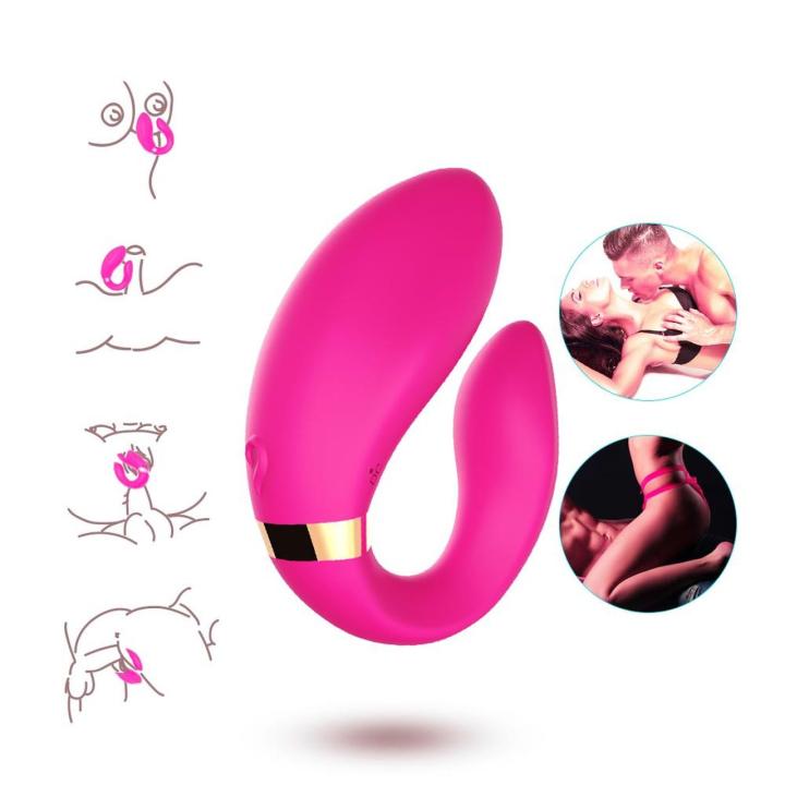 Stymulator dla par jasnoróżowy – 9 trybów, wodoodporny, USB