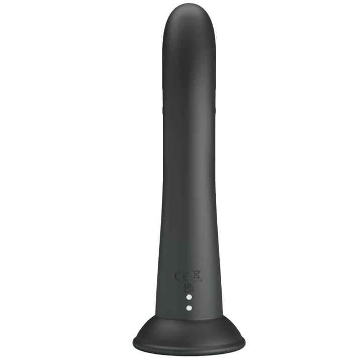 Czarny stymulator króliczek z wypustkami | 10 trybów | USB
