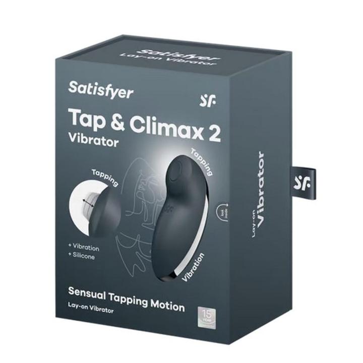 Satisfyer Tap & Climax 2 Grey – stymulator łechtaczki z tapping