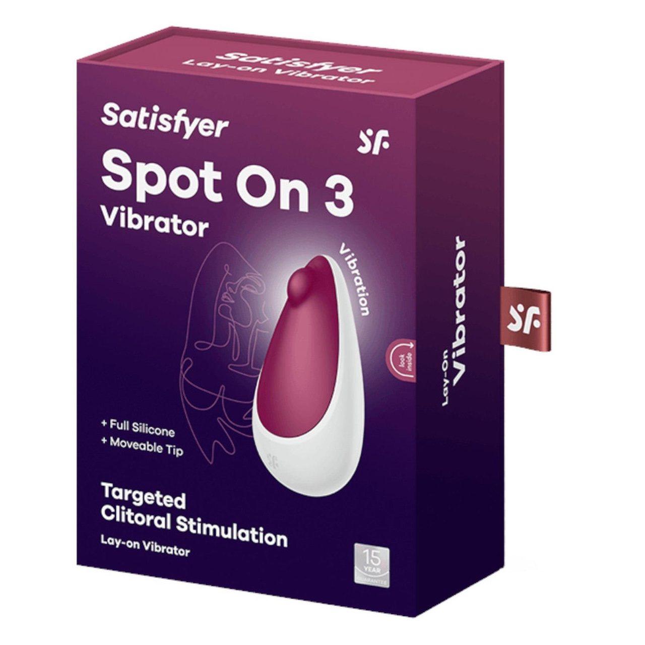 Satisfyer Spot On 3 Berry – mini stymulator łechtaczki, 12 trybów | Loris.pl