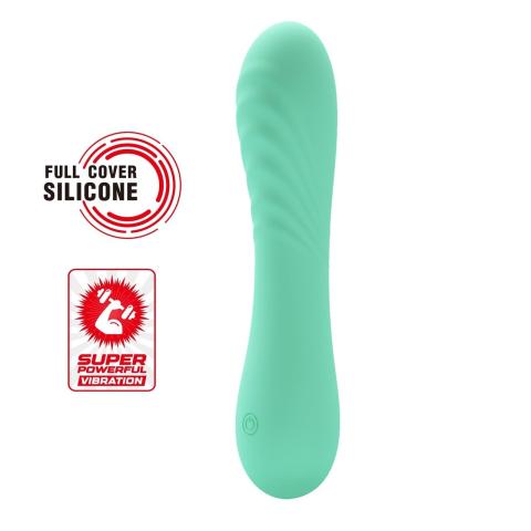 Silikonowy wibrator 10 trybów wibracji | Zakrzywiona główka