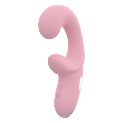 Elastyczny wibrator duo 17,1 cm – 2 silniki, IPX6, ładowanie USB