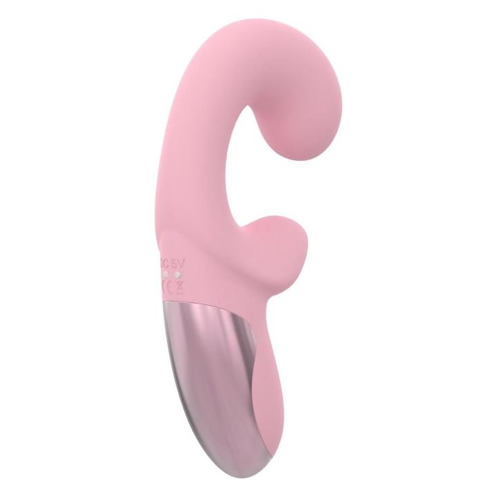 Elastyczny wibrator duo 17,1 cm – 2 silniki, IPX6, ładowanie USB