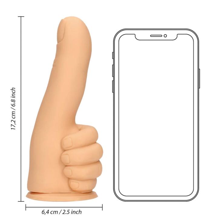 Cieliste dildo kciuk – oryginalna zabawka do stymulacji