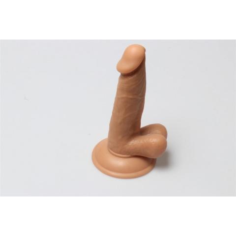 Realistyczne dildo 17 cm z przyssawką | Cieliste