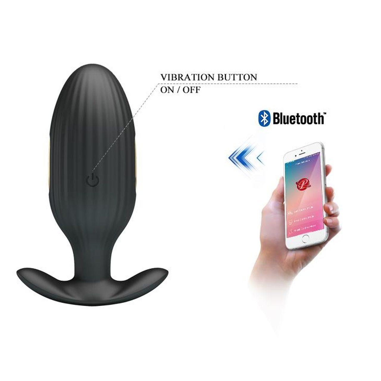 Plug analny z aplikacją USB i e-stymulacją – 12 trybów | Loris.pl