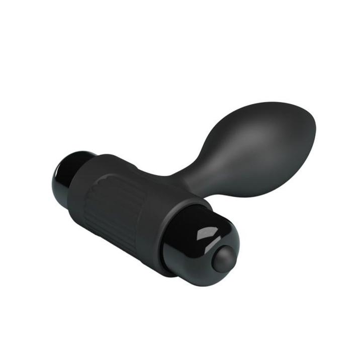 Wibrujący plug analny 10 trybów | Miękki silikon