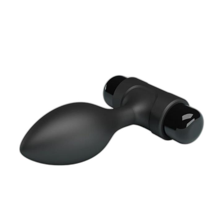 Wibrujący plug analny 10 trybów | Miękki silikon