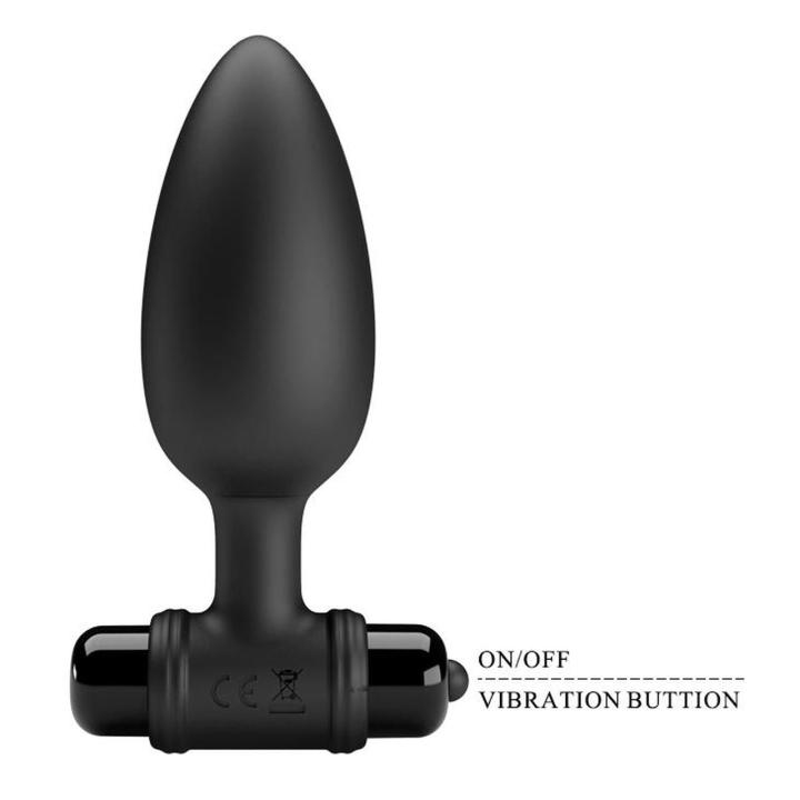 Wibrujący plug analny silikonowy 10 trybów