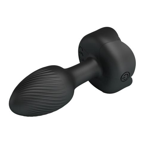 Wibrujący korek analny LED silikonowy 10 trybów