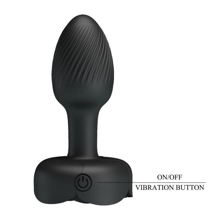 Wibrujący korek analny LED silikonowy 10 trybów