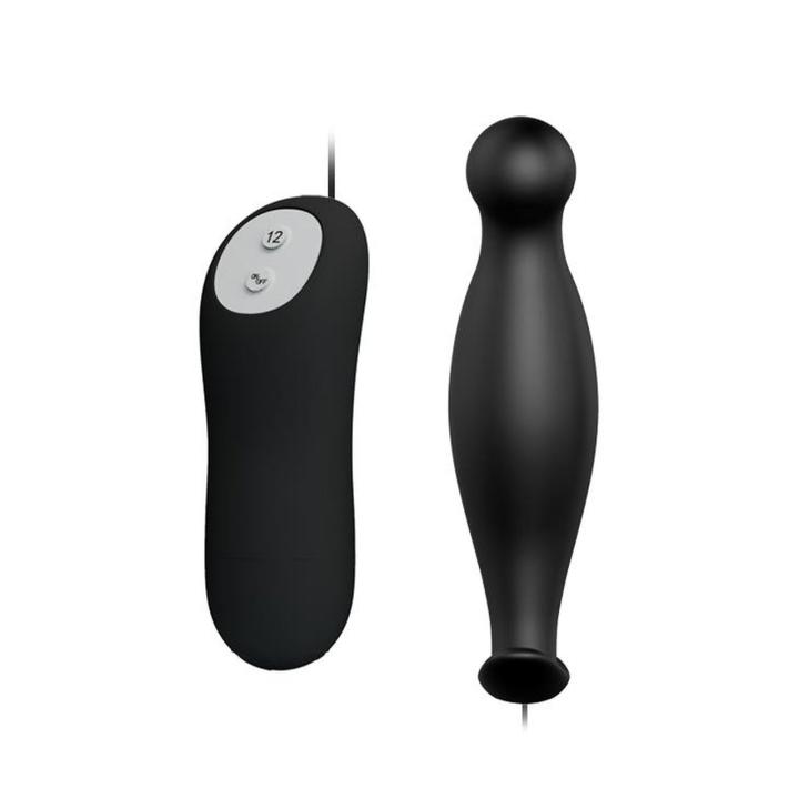 Wibrujący plug analny silikonowy 12 trybów | Loris.pl