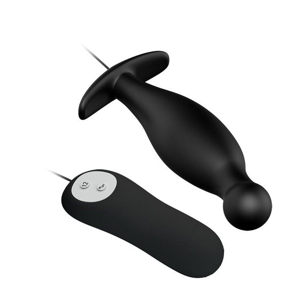 Wibrujący plug analny silikonowy 12 trybów | Loris.pl