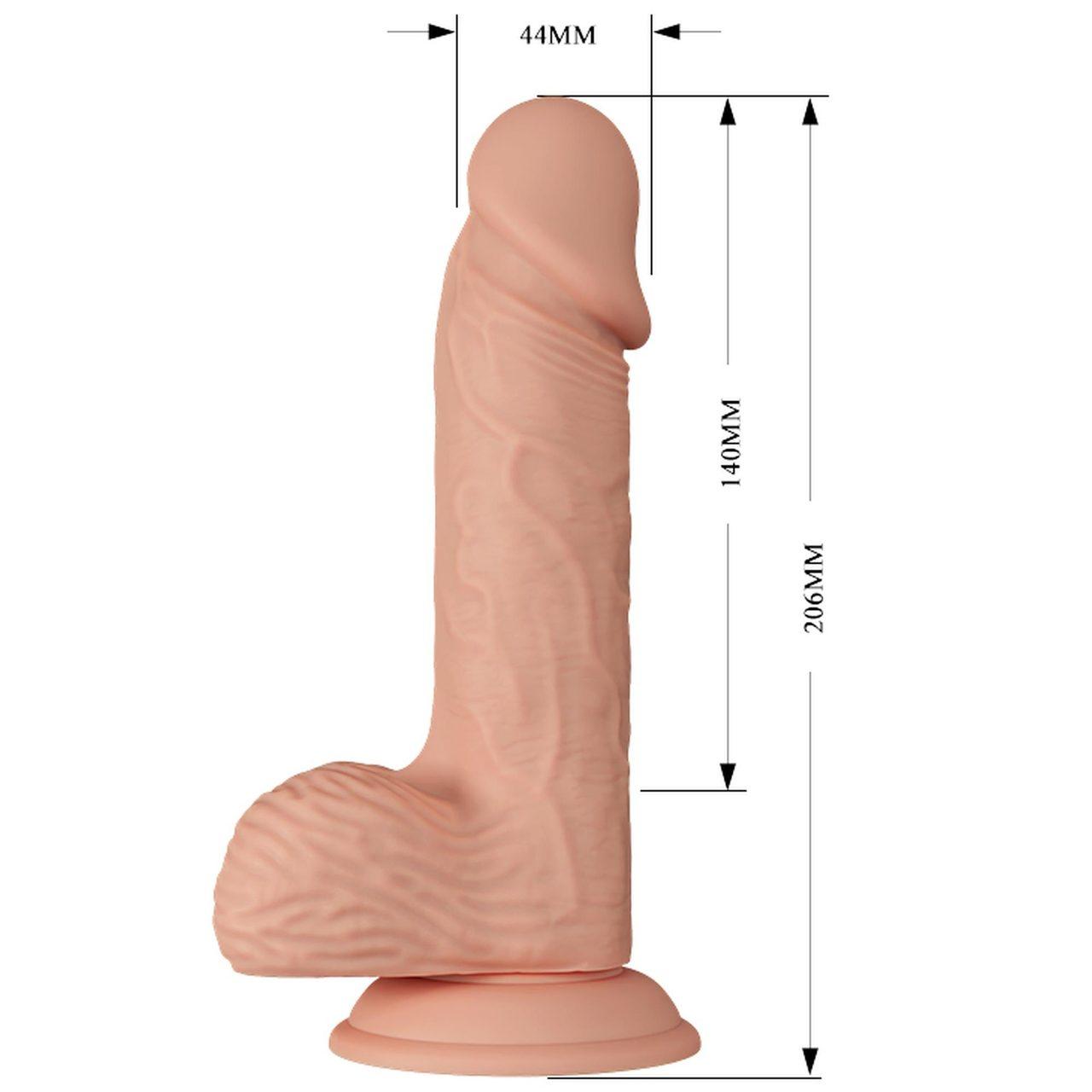 Realistyczne dildo z przyssawką 20,6 cm z TPR | Loris.pl