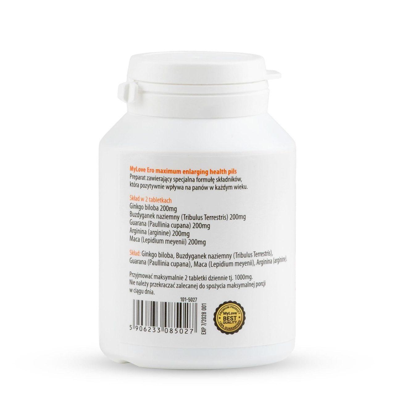 MyLove ERO Maximum Enlarging 60 kapsułek – suplement dla mężczyzn | Loris.pl