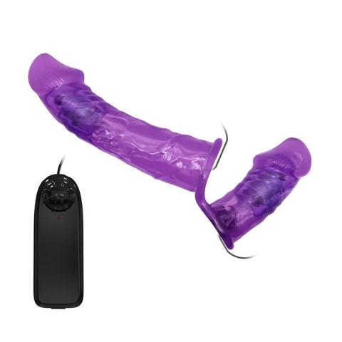 Podwójny strap-on z wibracją – strap on dla par
