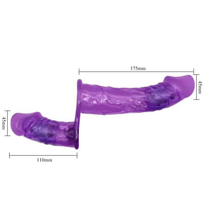 Podwójny strap-on z wibracją – strap on dla par