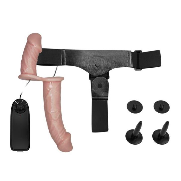 Podwójnie wibrujący strap-on dla par – hands free i stymulacja dla dwojga