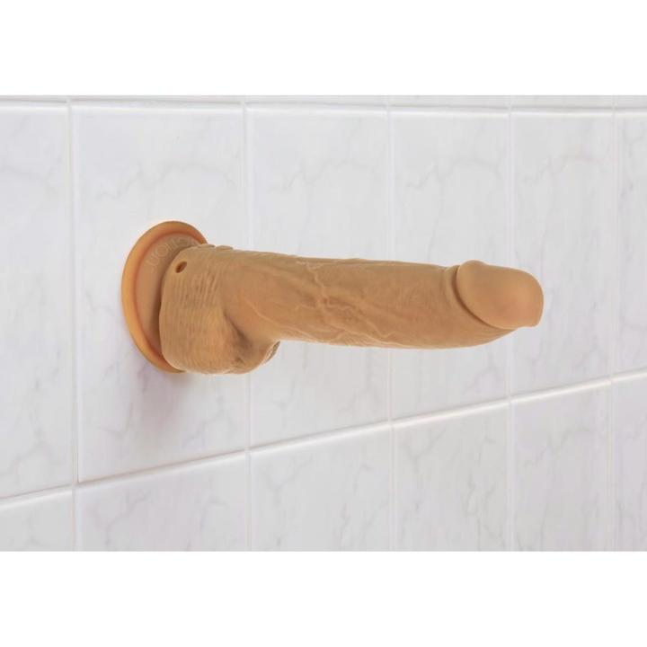 Realistyczne dildo thrusting z pilotem i przyssawką 22,9 cm