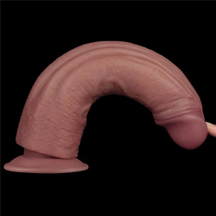 Realistyczne dildo wibrujące 26,7 cm z przyssawką | 10 trybów