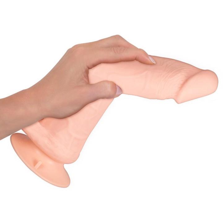 Realistyczny wibrator z pilotem i przyssawką 20,8 cm