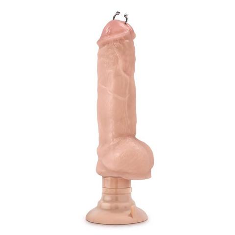 Realistyczny wibrator z przyssawką i kolczykiem 33 cm – mocne wibracje