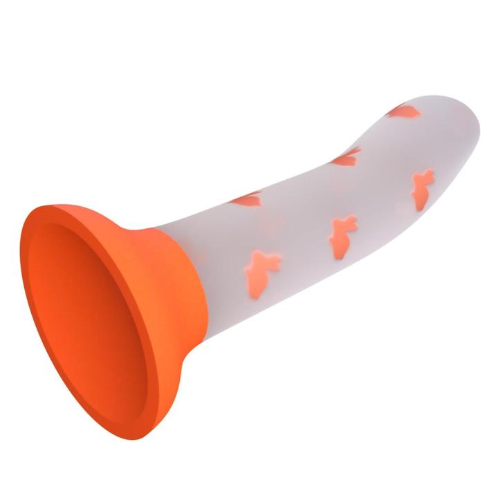 Świecące dildo analne z przyssawką | Silikon