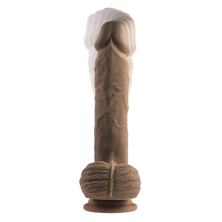 Realistyczne dildo z pilotem 22,8 cm – rotacja i wibracje