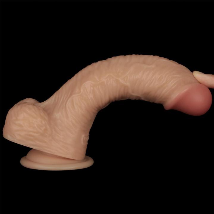 Realistyczne dildo wibrujące 21,6 cm z przyssawką | Wodoodporne