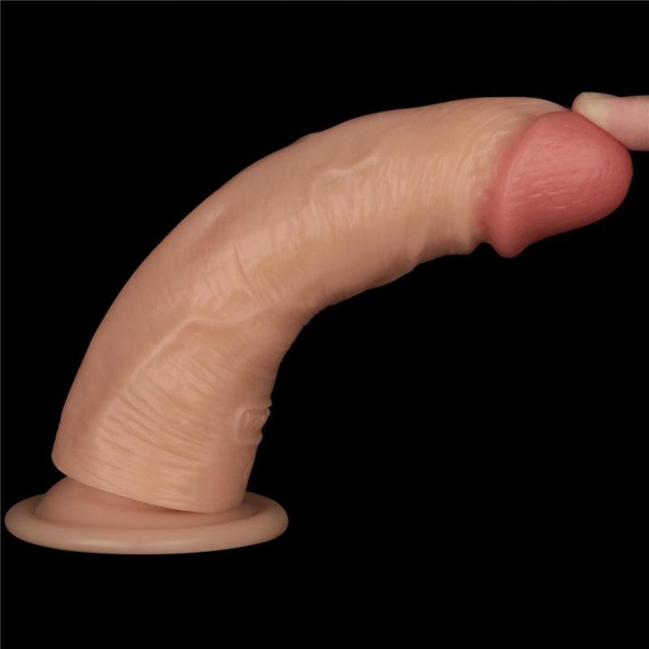 Realistyczne dildo wibrujące 17,8 cm z przyssawką | 10 trybów, wodoodporne