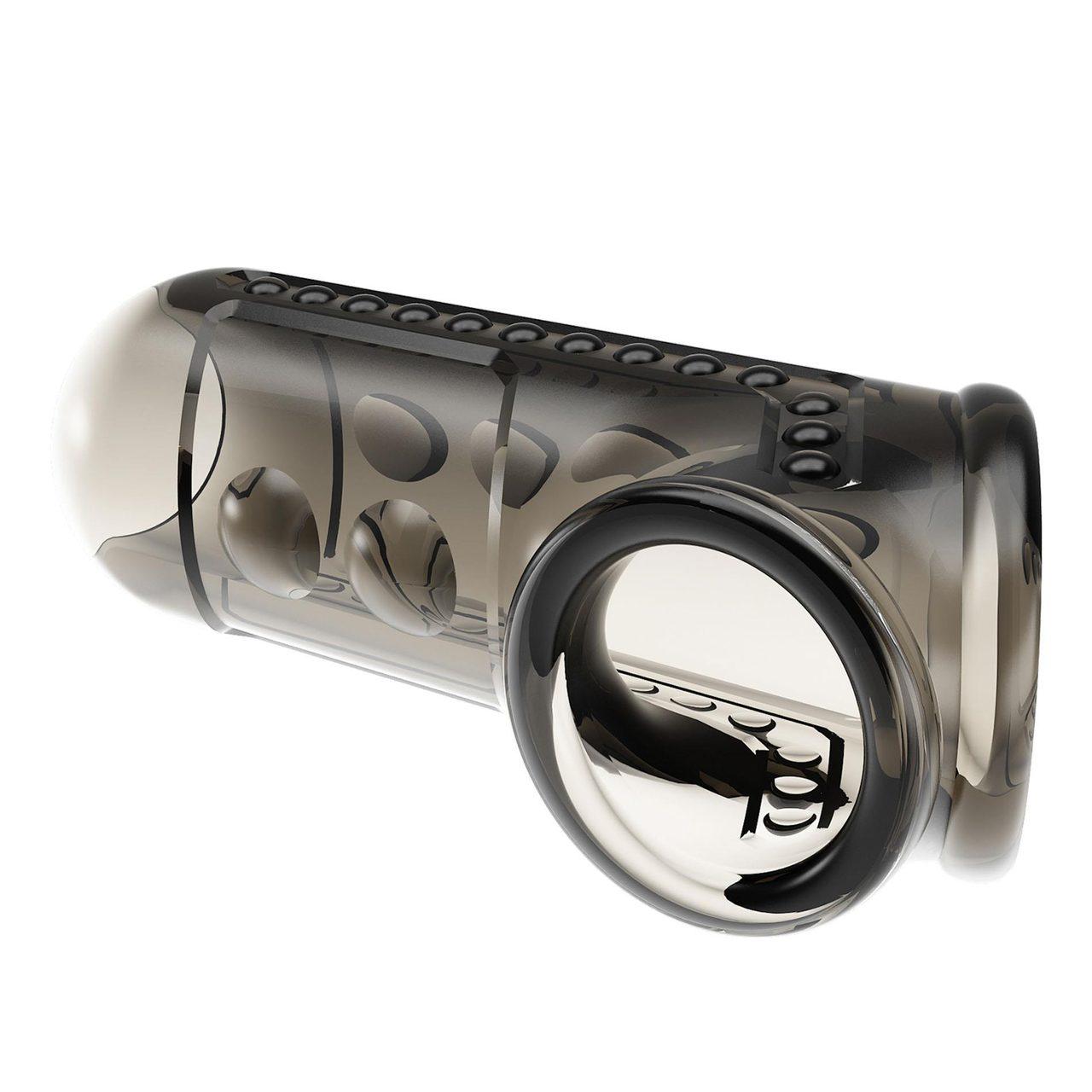 Przelotowa nakładka na penisa TPE z teksturą | Wodoodporna | Loris.pl