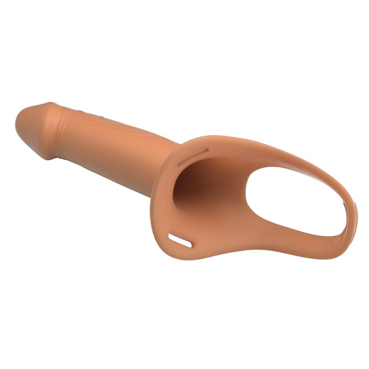 Uprząż z pustym dildo 16,5 cm – strap on bez wibracji, regulowana | Loris.pl