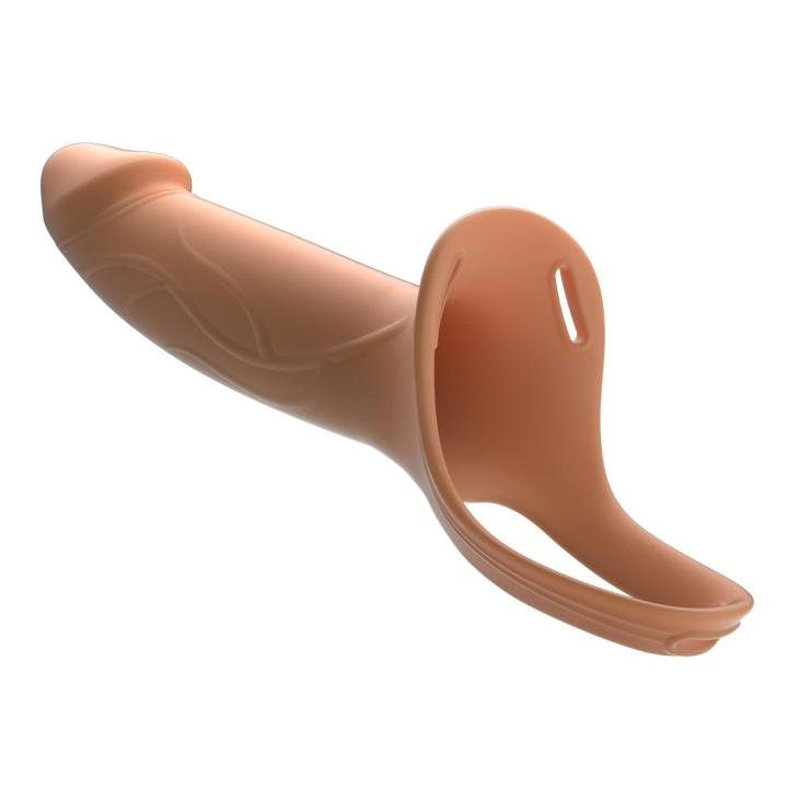Uprząż z pustym dildo 16,5 cm – strap on bez wibracji, regulowana