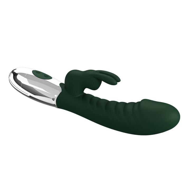 Silikonowy wibrator króliczek 30 trybów USB | Podwójny silnik