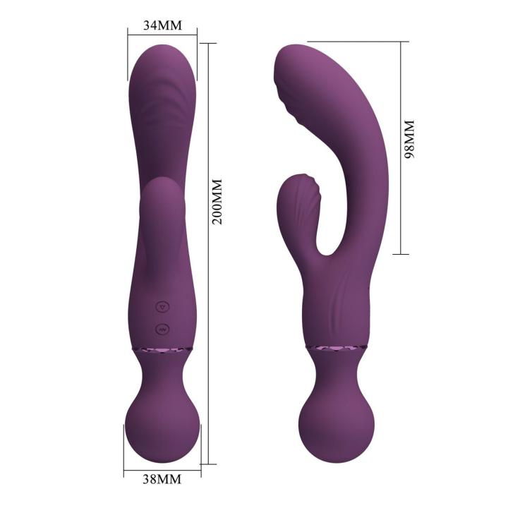 Wodoodporny wibrator króliczek z 2 silnikami i 10 trybami | Loris.pl