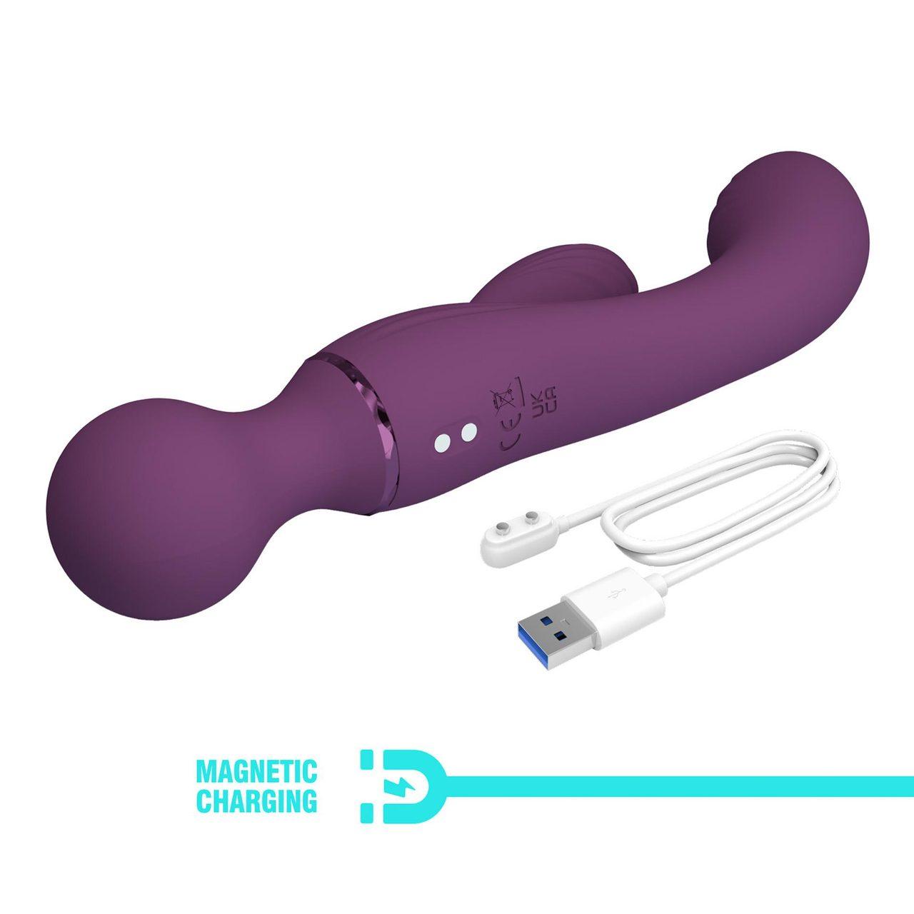 Wodoodporny wibrator króliczek z 2 silnikami i 10 trybami | Loris.pl