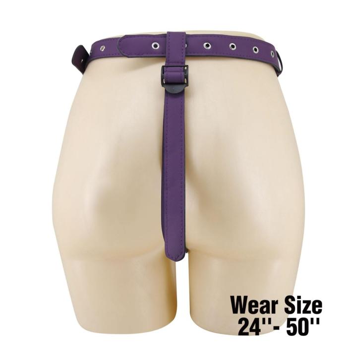 Fioletowe majtki harness strap-on z O-ring | Uniwersalne mocowanie