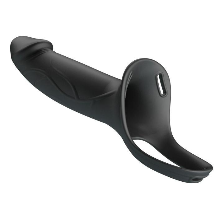 Uprząż strap-on z pustym w środku dildo | Regulowana, wodoodporna